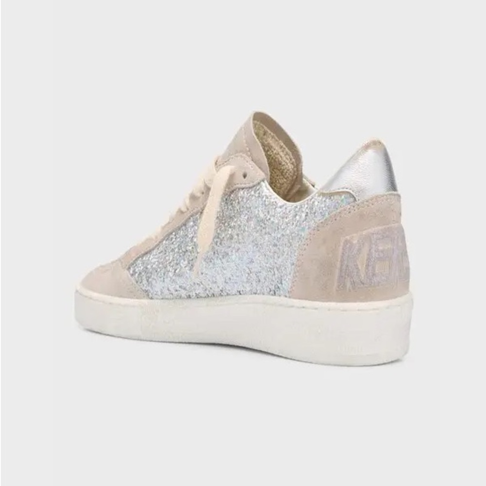 Golden Goose Women's Ballstar Glitter and Grey Suede size 39. - Picture 2 of 13